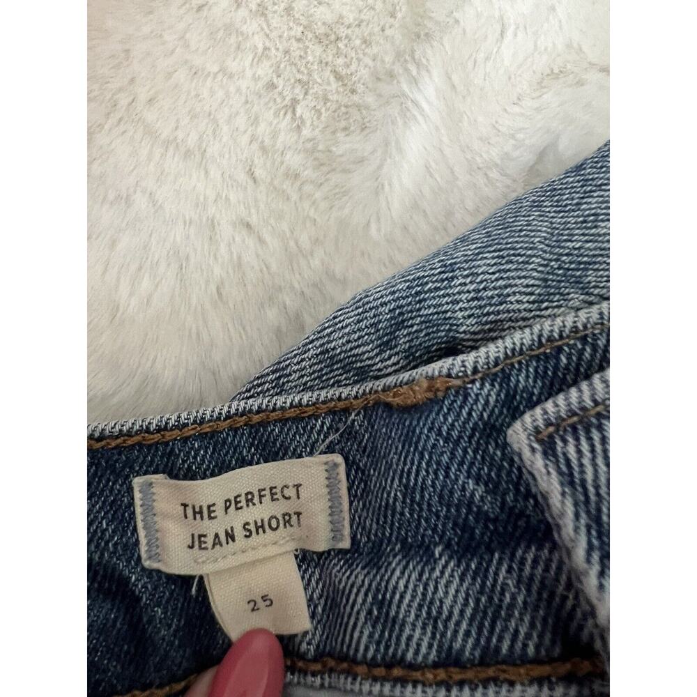 Madewell Womens The Perfect Jean Cutoff Shorts Blue Denim Size 25 - Picture 5 of 6